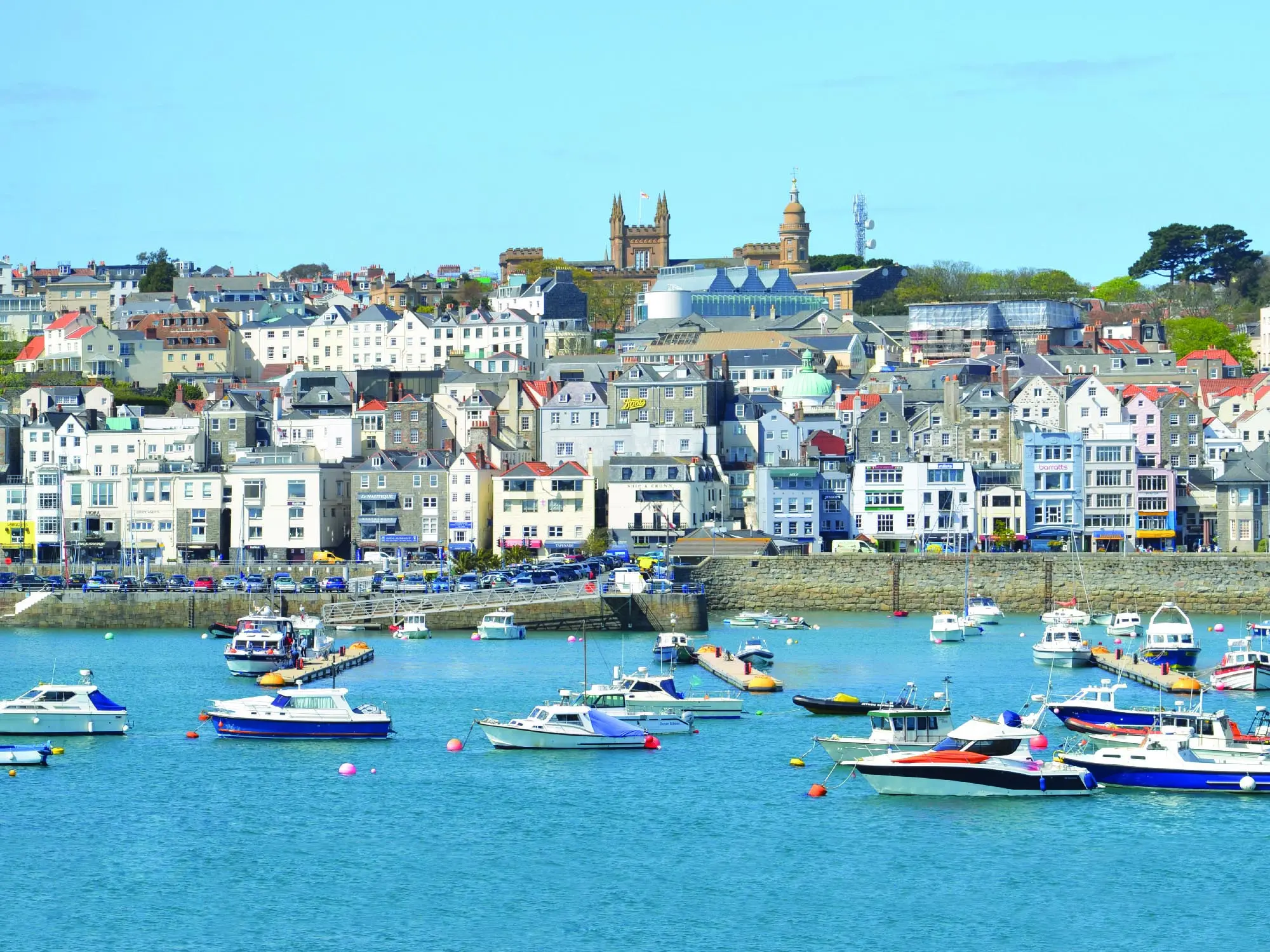 Saint Peter Port on Guernsey