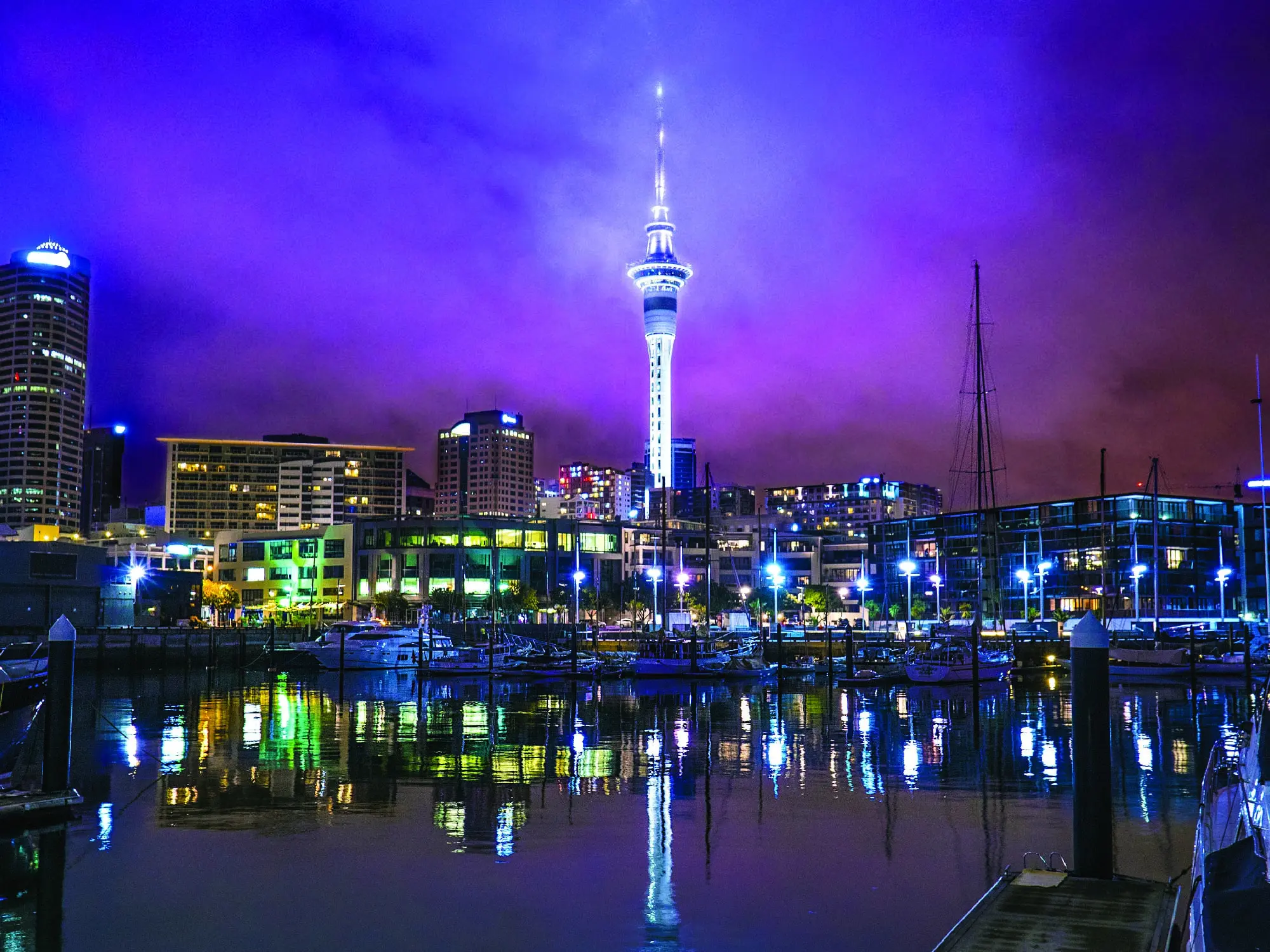 Night View at Sky Tower, Auckland