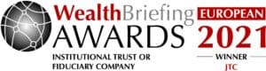 JTC win Wealthbriefing European Awards 'top ‘Institutional Trust or Fiduciary Company’