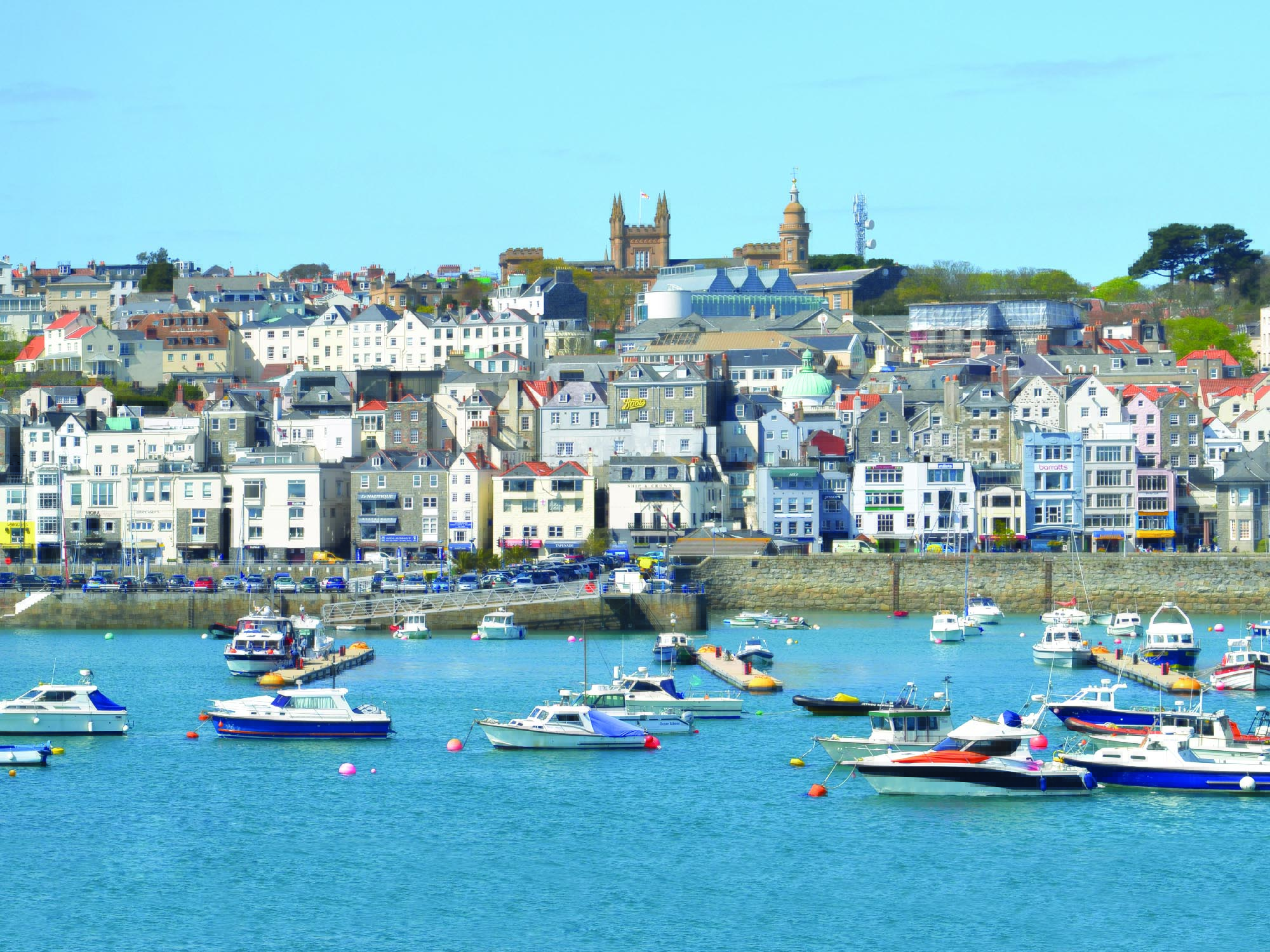 Saint Peter Port on Guernsey