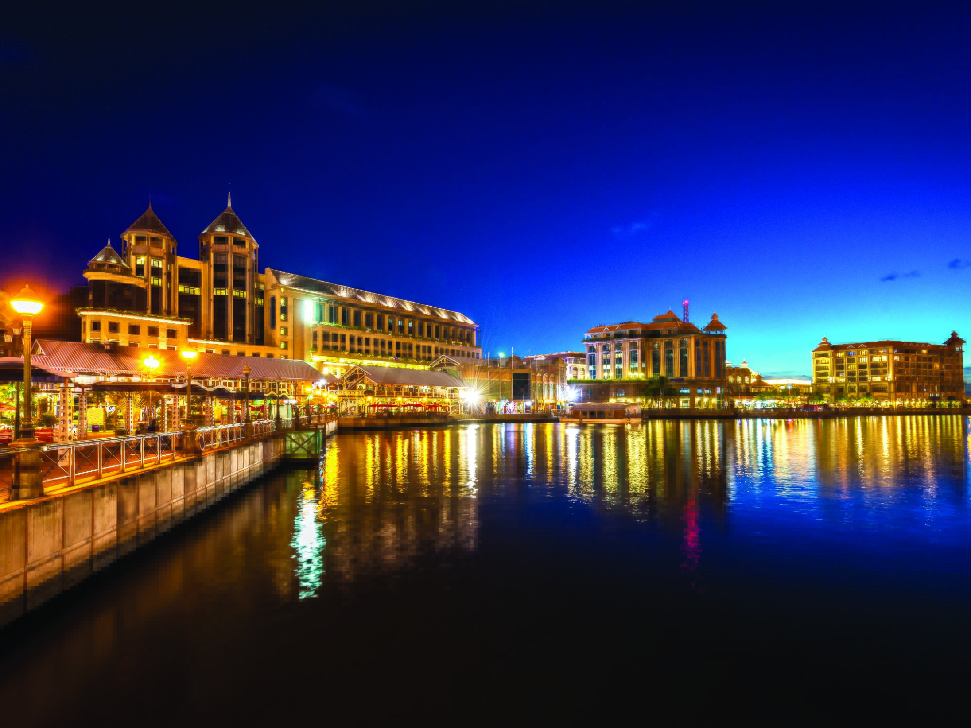 Mauritius Island Port Louis by Night